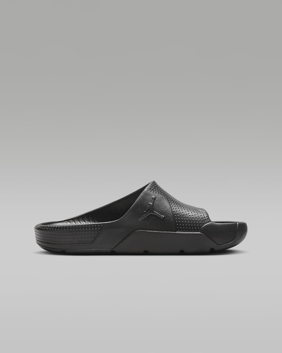 Black jordan sandals top